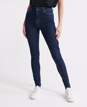 Superdry Superflex- Skinny High Rise Női Farmer Kék | GBEQH2091